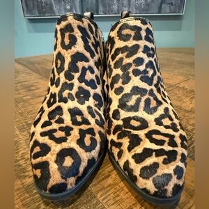 Franko Sarto Horsehair cheetah boots. Size 8. Worn once.